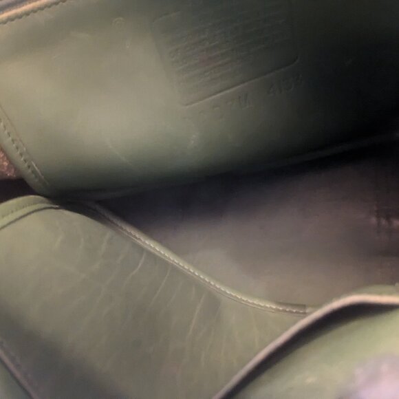 Coach Authentic Vintage Waverly Tote 4133 Green Purse Designer Distressed AS IS - Picture 7 of 15